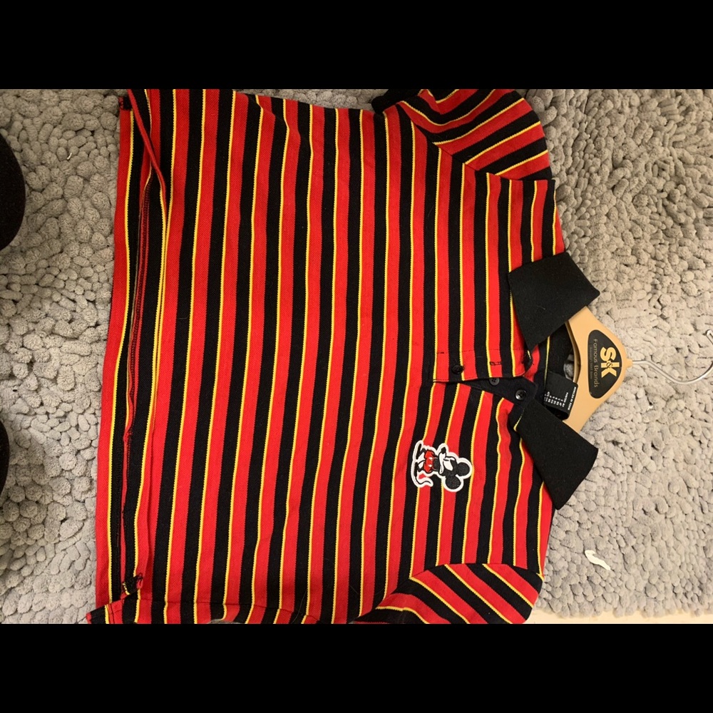 Micky Mouse Crop Top button up